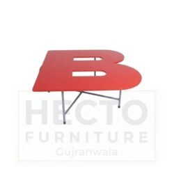 B Shape MDF wooden sheet Table